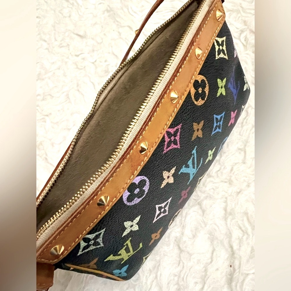 Louis Vuitton Black Clutch with Leather Trim - Picture 8 of 12